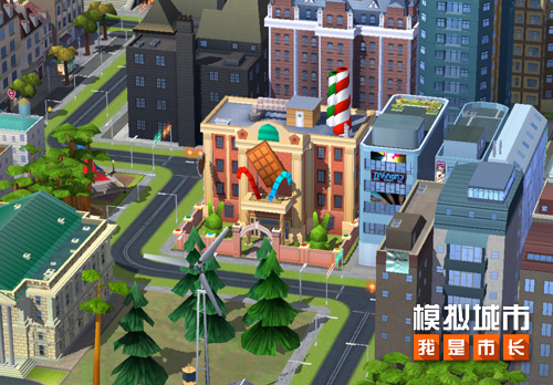 《模拟城市：我是市长》打造繁华的新月集市