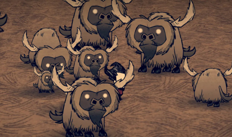 饥荒手游冬季生存攻略,饥荒怎么过冬攻略 收集大量草，木材和