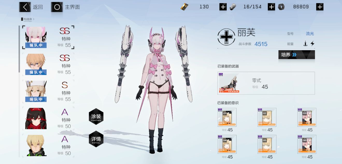 战双帕弥什白毛用什么意识