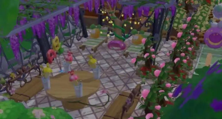 摩尔庄园花怎么布置