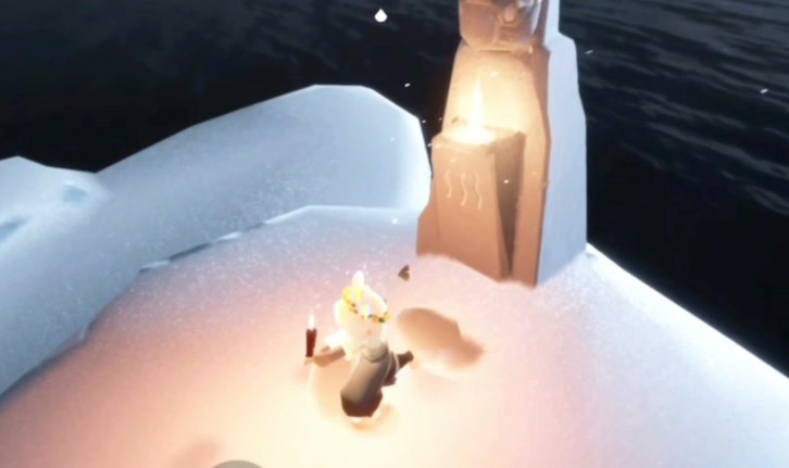 光遇在禁阁怎么进雪堆下