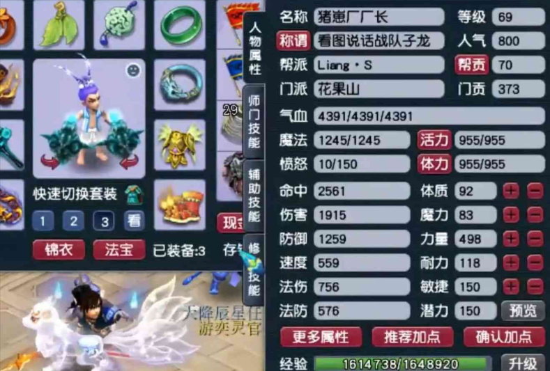 梦幻西游花果山职业带什么助战