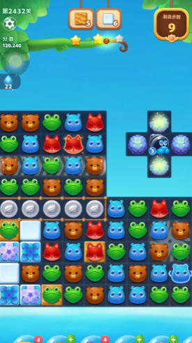 开心消消乐2432怎么过关 开心消消乐2432怎么过关
