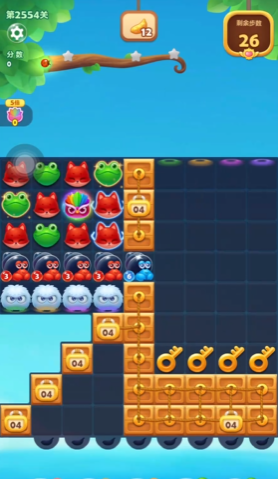 开心消消乐2554关怎么过