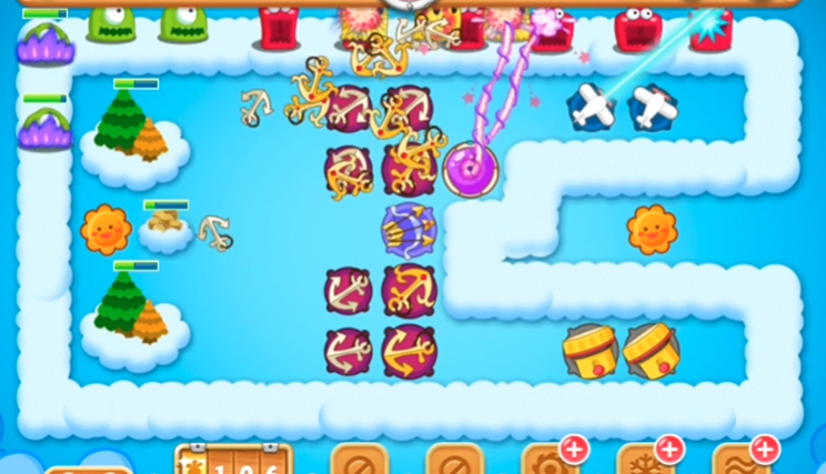 保卫萝卜2经典52关怎么过