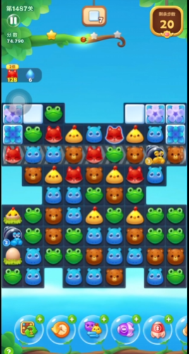 开心消消乐1487关怎么过 开心消消乐1487关怎么过