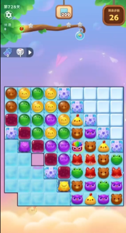 开心消消乐728关怎么过关的