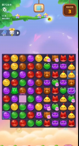 开心消消乐728关怎么过关的