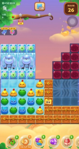 开心消消乐隐藏关1030怎么过