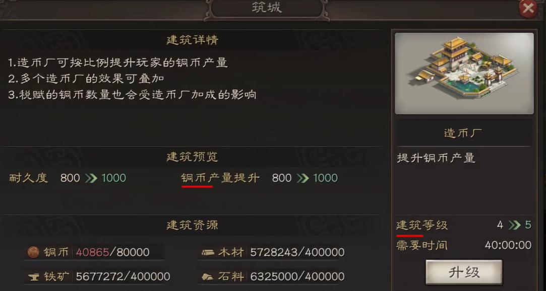 三国志战略版建铸币厂用什么建好