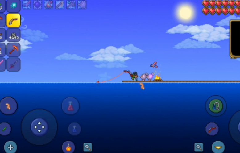 泰拉瑞亚怎么钓装备