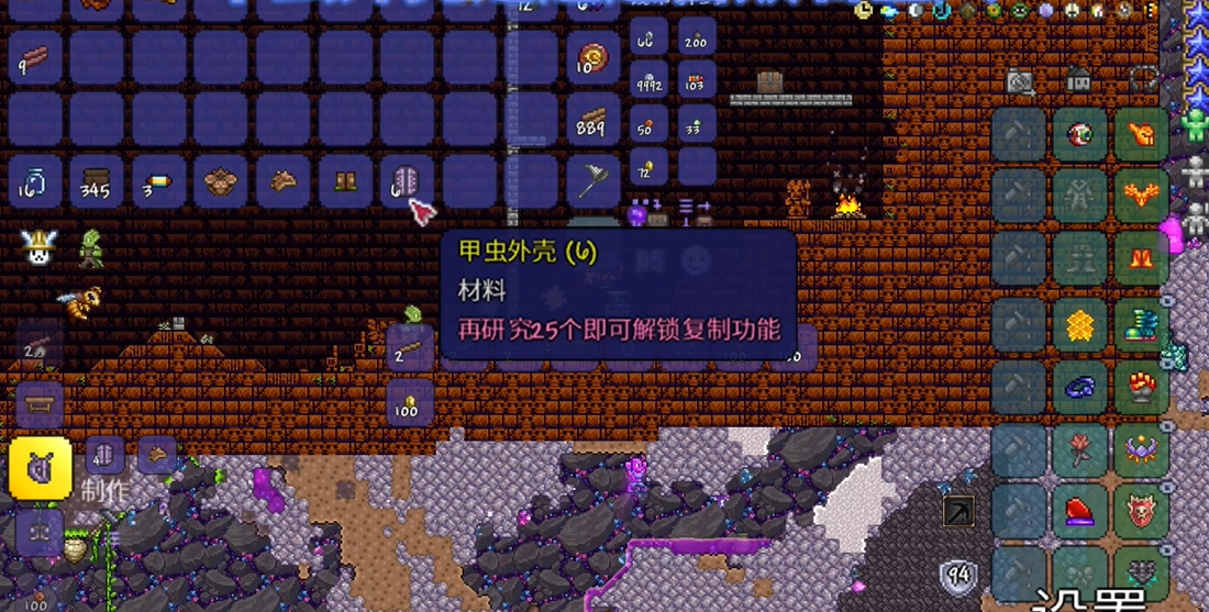 泰拉瑞亚甲虫套怎么做