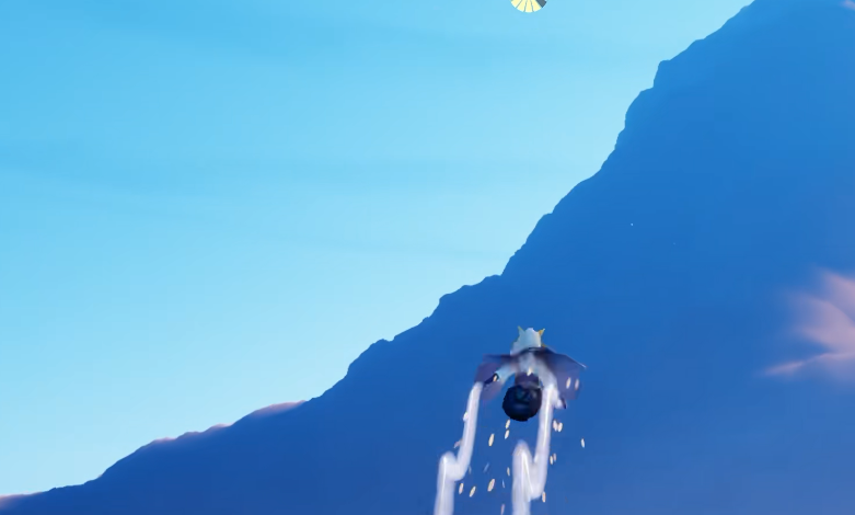 光遇怎么滑翔冲刺落地