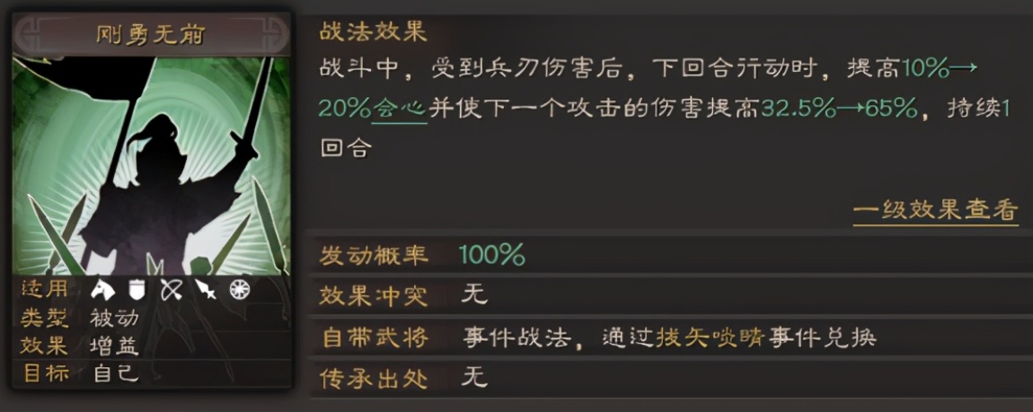 三国志战略版刚勇无前用什么换