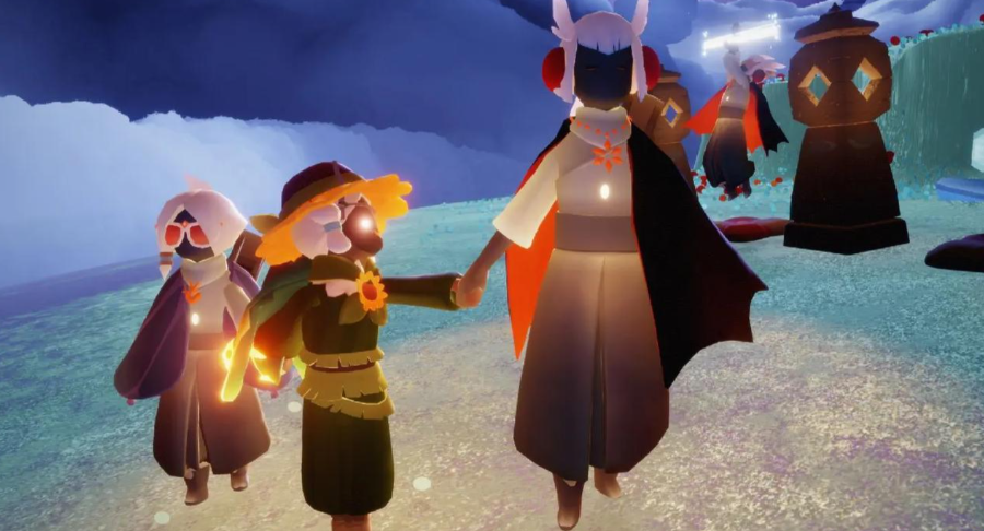 光遇怎么牵手把人拖着走