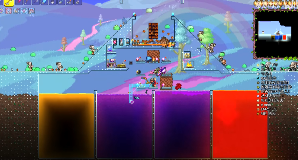 泰拉瑞亚什么环境钓箱子合适