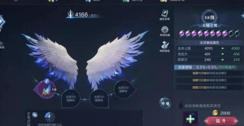 全民奇迹2翅膀位置都装什么