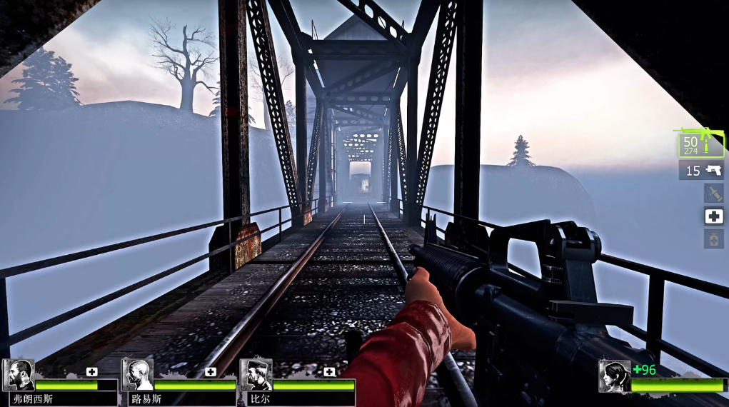 求生之路2怎么过火车站