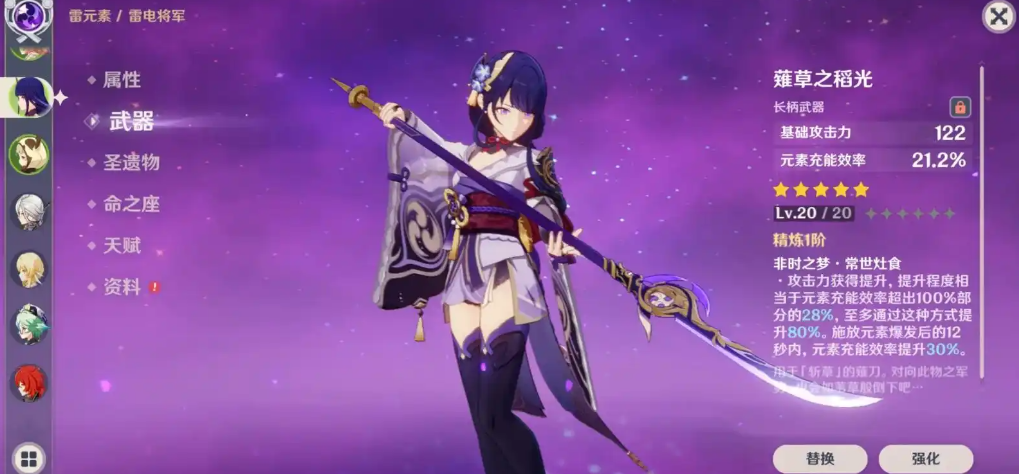 原神雷神圣遗物用什么头