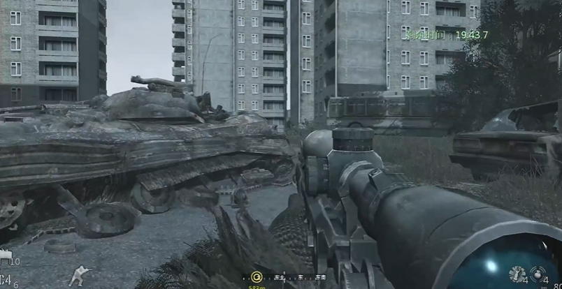 使命召唤4怎么过狙击枪的那一关