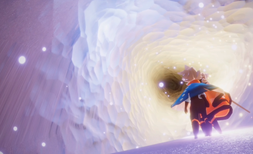 光遇霞谷冰场下怎么去