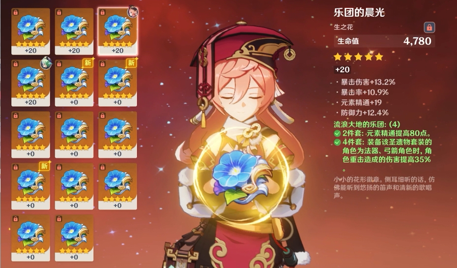 原神乐团套装适合哪些角色