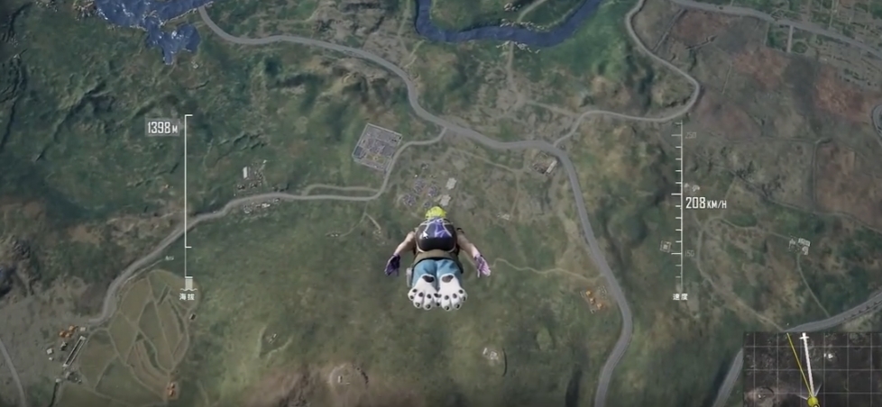 绝地求生如何降落更远