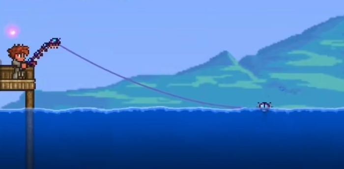 泰拉瑞亚钓鱼竿怎么做