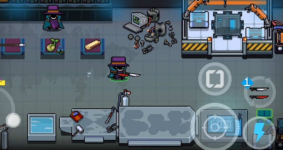 元气骑士怎么扔武器掉地上