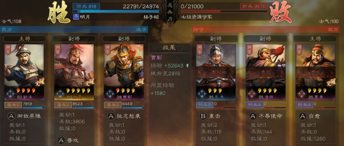 三国志战略版曹彰能带什么战法