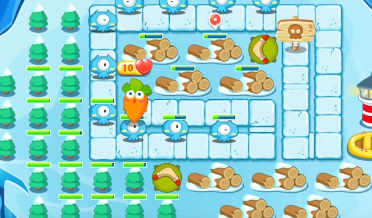 保卫萝卜2第106关怎么过